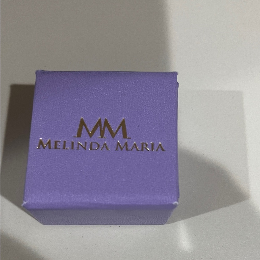 Melinda Maria Silver Star Pavé Ring size7 - Picture 2 of 2